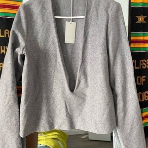 COS V-Neck Wool Sweater